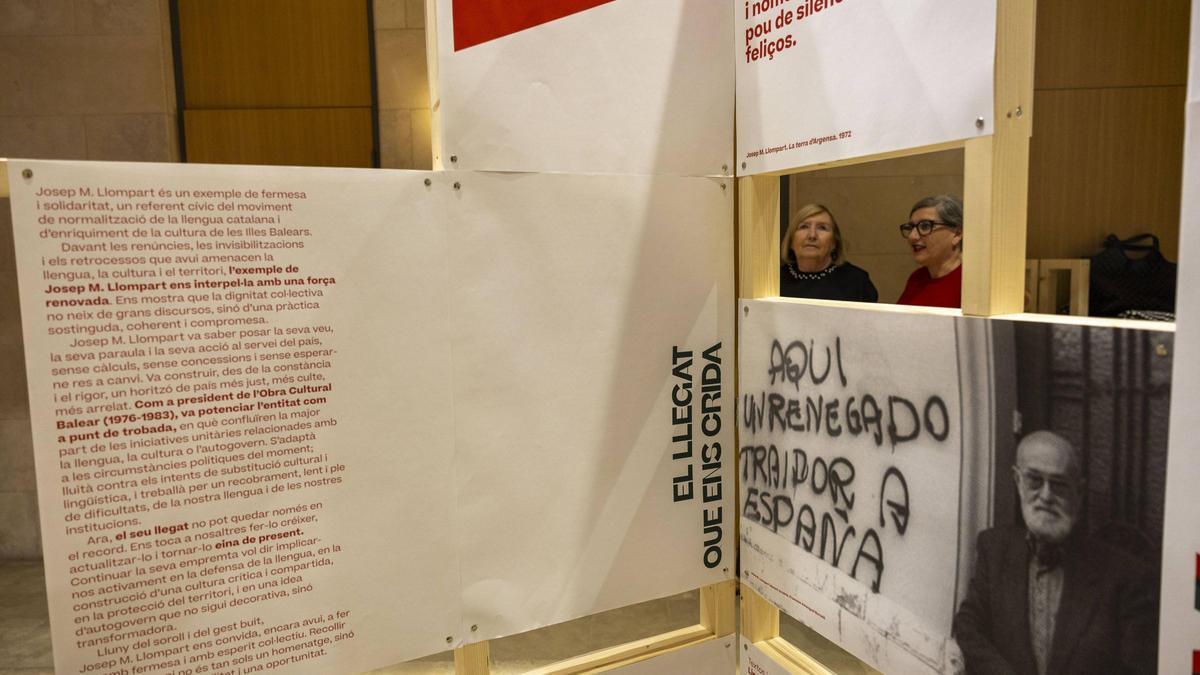 L'OCB inaugura una exposició dedicada a Josep M. Llompart: 'Jo dic que aquesta terra esdevindrà un incendi'