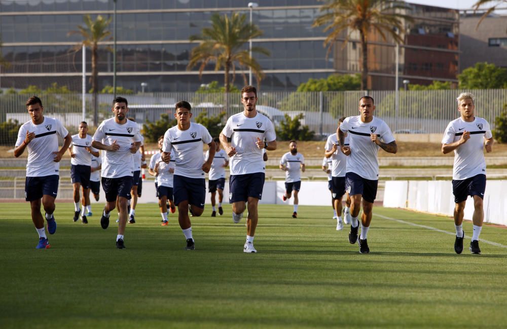 Primer entrenamiento del Málaga CF 2016/17