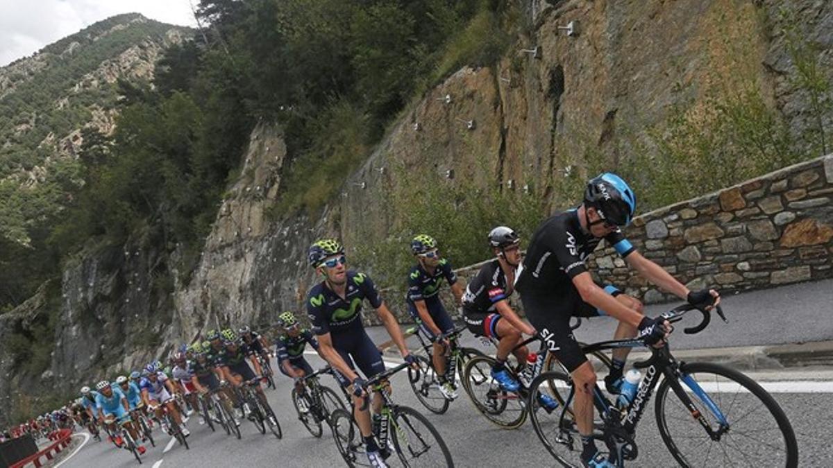 La Vuelta Ciclista a España en su undécima etapa, que ha recorrido Andorra.