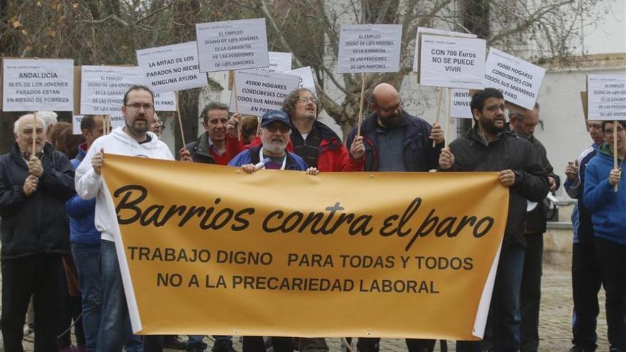 Una larga marcha de Barrios Contra el Paro reclama empleo digno