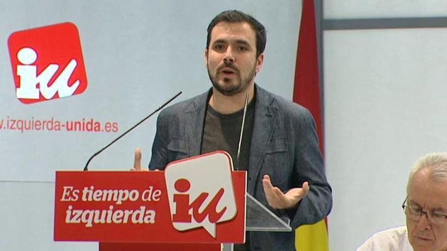 Garzón: &quot;El PSOE eligió C&#039;s, eligió derecha y eligió no tener los números&quot;