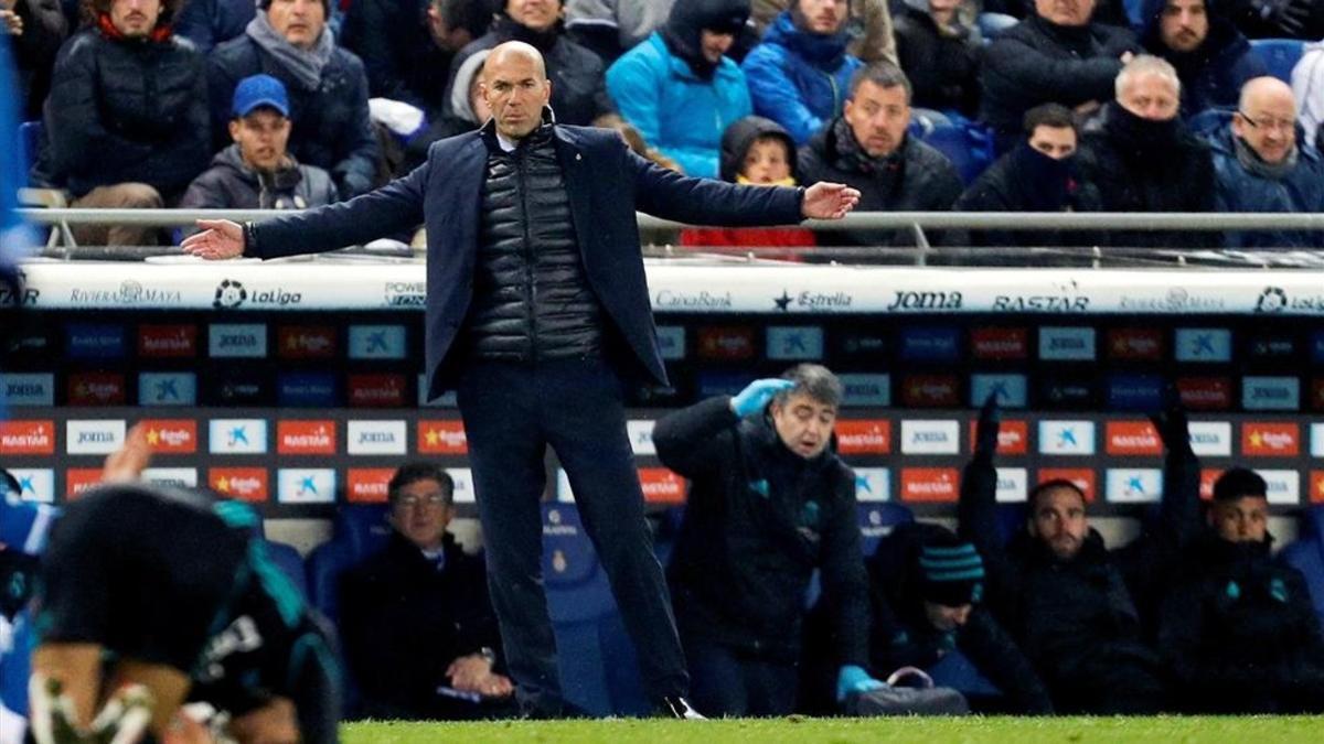 Zinedine Zidane no reprochó nada a sus futbolistas tras la derrota