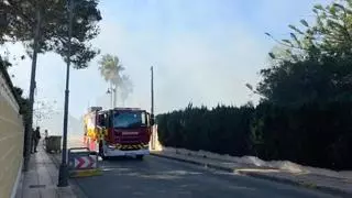 Incendio en el Grau de Castelló