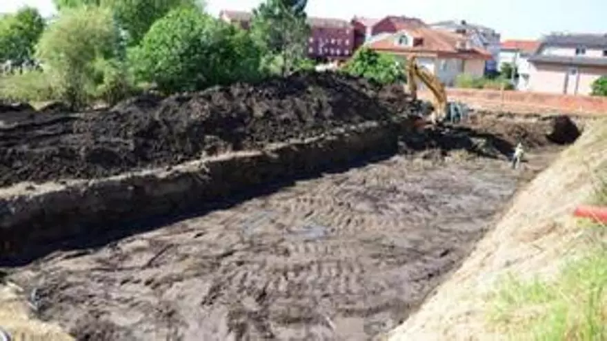 Copasa inicia la excavación en Sisalde para el centro de salud de Moaña, que levantará en 18 meses