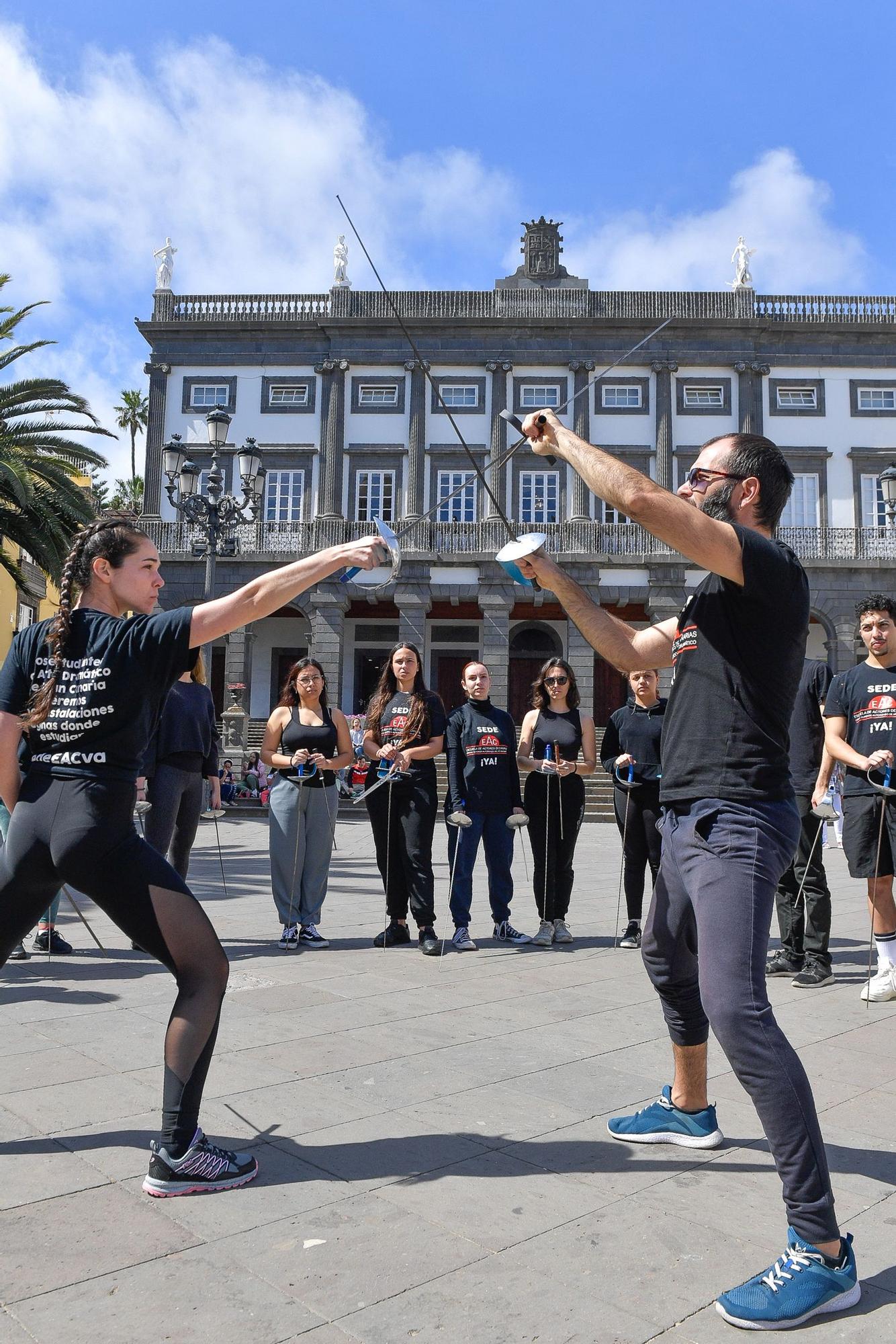 Nueva protesta de la Escuela de Actores de Canarias