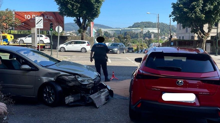 Seis heridos tras un accidente entre tres coches en Gran Vía
