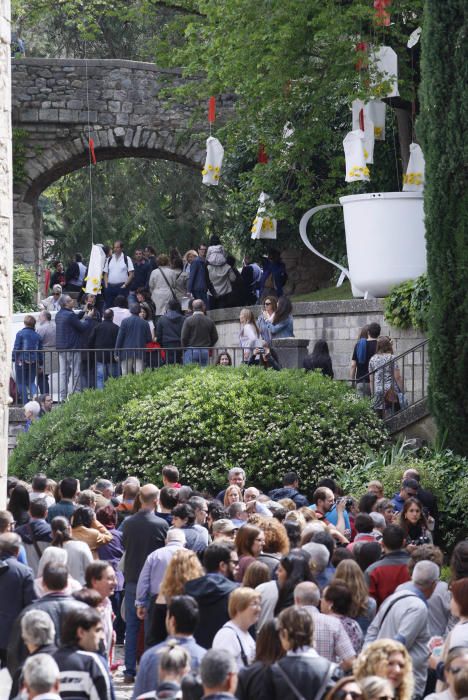 Girona es torna a omplir de visitants el darrer cap de setmana de Temps de Flors