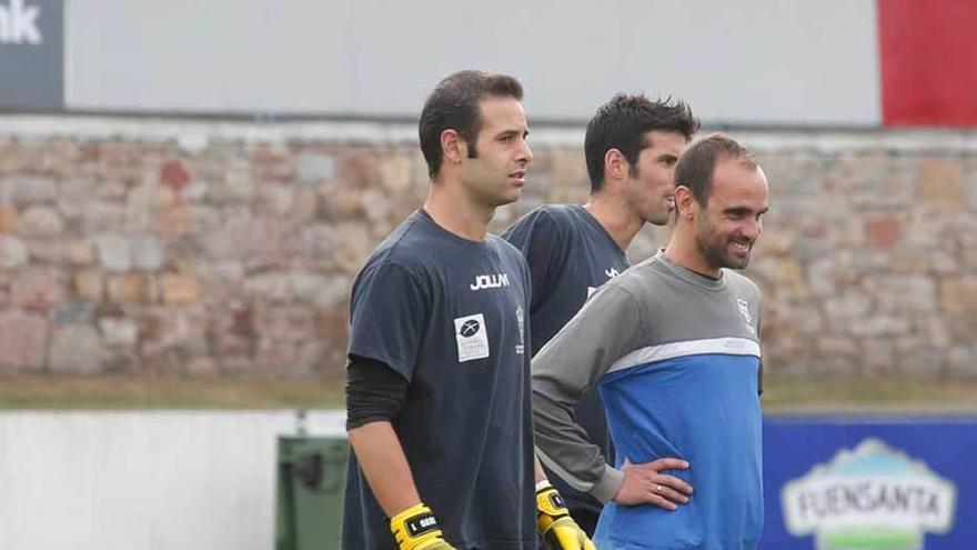 Davo y Guaya, en un entrenamiento.