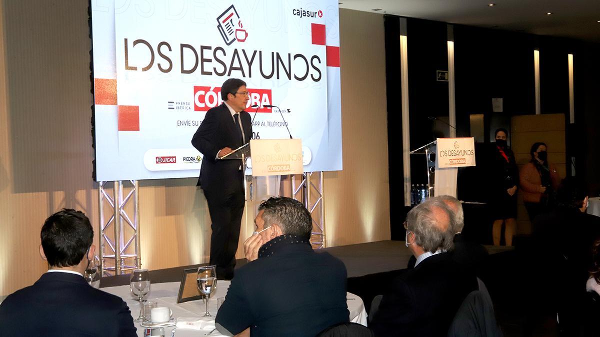 El secretario general del PSOE-A, Juan Espadas, en Los Desayunos de CÓRDOBA