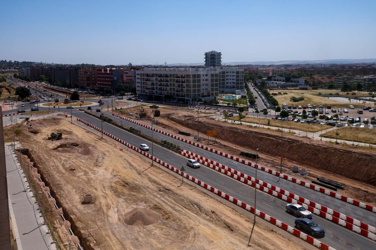 Obras en la ronda Norte de Córdoba.