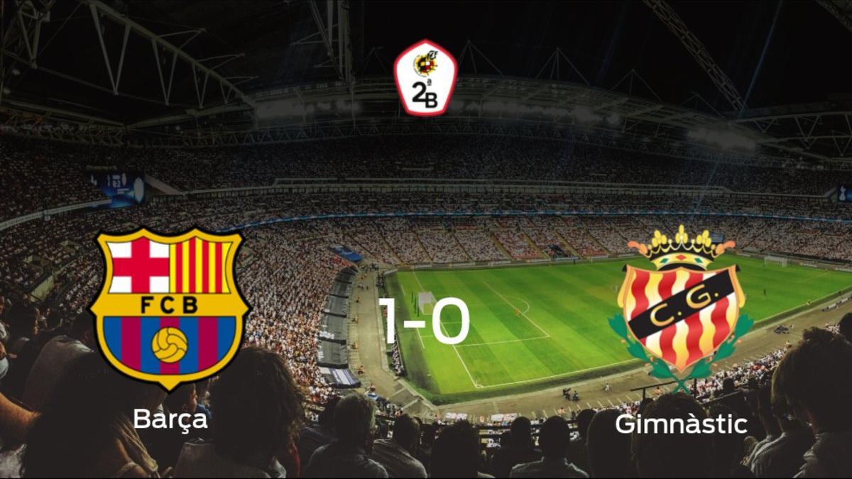 El Barcelona B gana 1-0 al Gimnàstic Tarragona en el Estadio Johan Cruyff