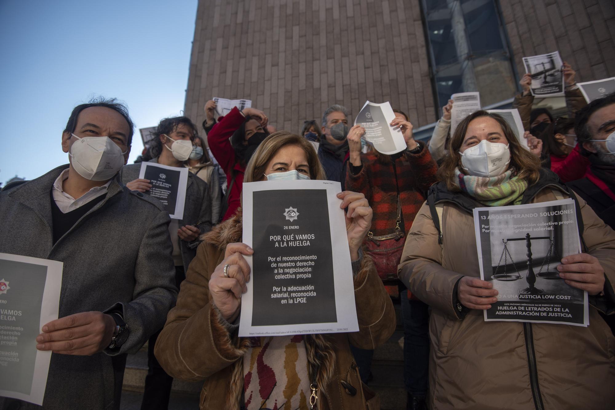 Jornada de huelga de Letrados de la Administración de Justicia