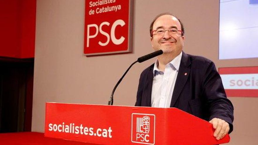 Miquel Iceta després de guanyar les eleccions.