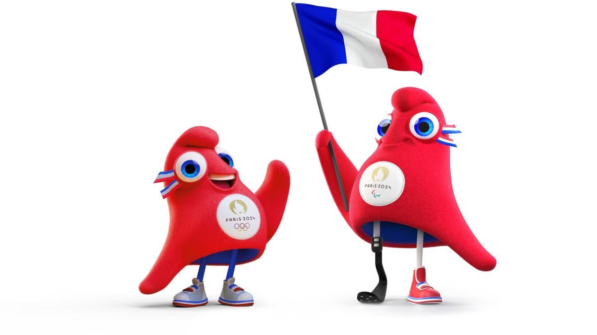 La mascota olímpica y paralímpica de los Juegos Olímpicos de París 2024.