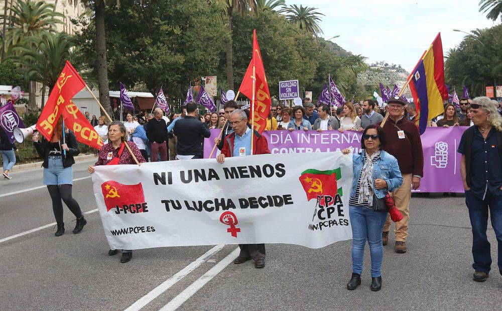 Manifestación contra la violencia de género en Málaga