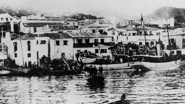 Una imagen de Cangas a finales de 1800. // FdV