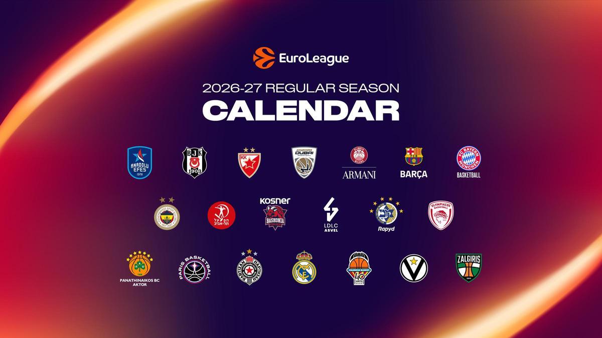 Calendario de la Euroleague esta temporada.