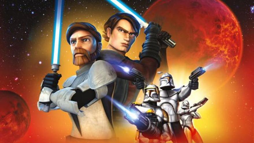 Una imagen de Clone Wars.