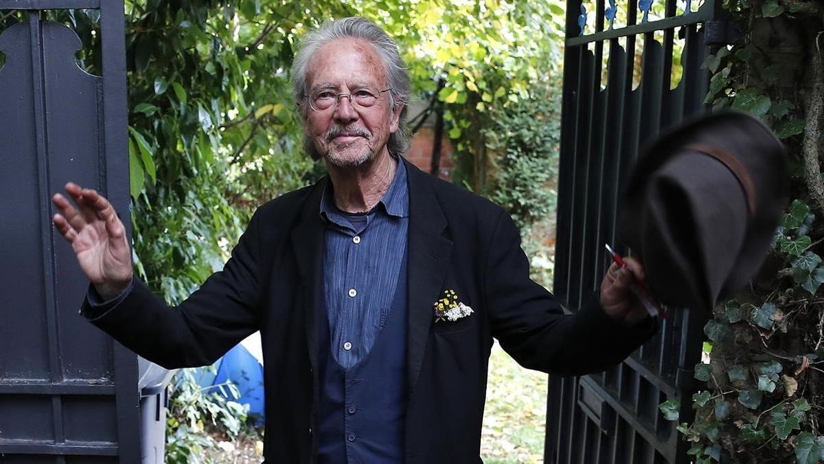 Peter Handke, en su casa de Francia, el pasado mes de octubre