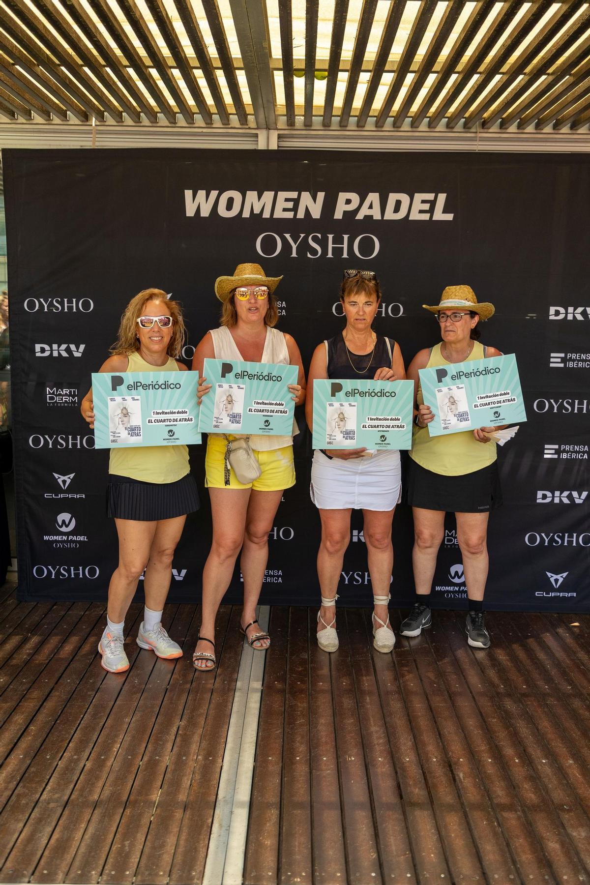 Algunas de las ganadoras del torneo de Women Padel Oysho.