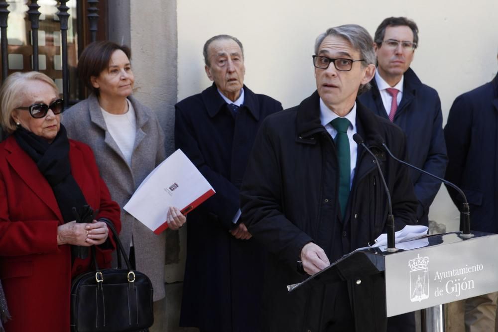 Plazoleta en Gijón con el nombre de Agustín Antuña