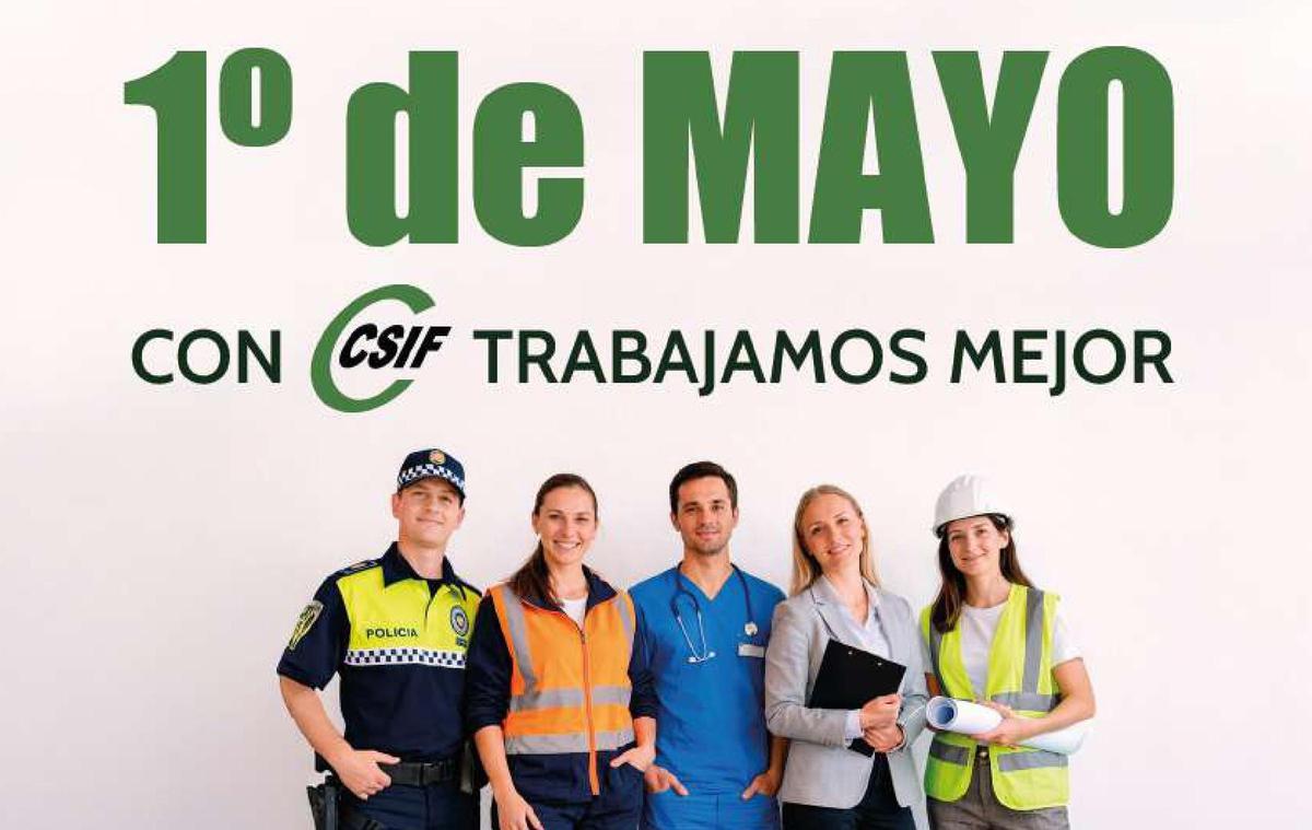 CSIF Córdoba por el Día del Trabajador.