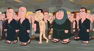 Peter Griffin i els seus amics parodien la popular escena de Cersei Lannister.