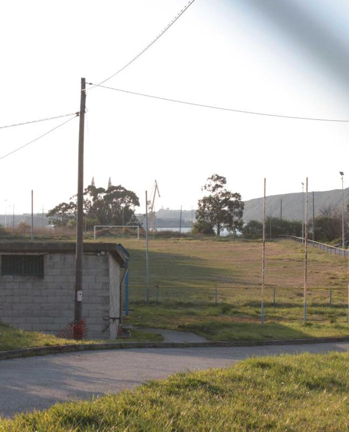 Instalaciones deportivas de Endasa, en Laviana.