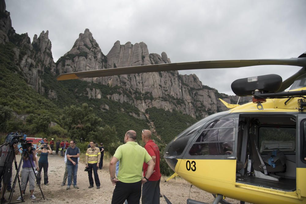 Simulacre de rescat a Montserrat