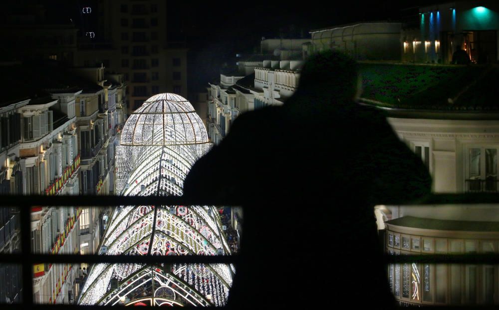 El encendido de las luces de Navidad de la calle Larios