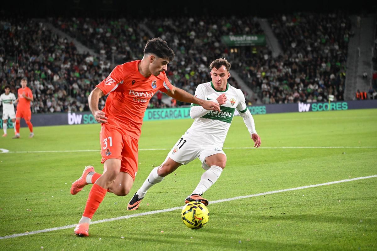 Empate del Elche CF frente a la Real Sociedad en la Jornada 12 de La Liga (1-1)