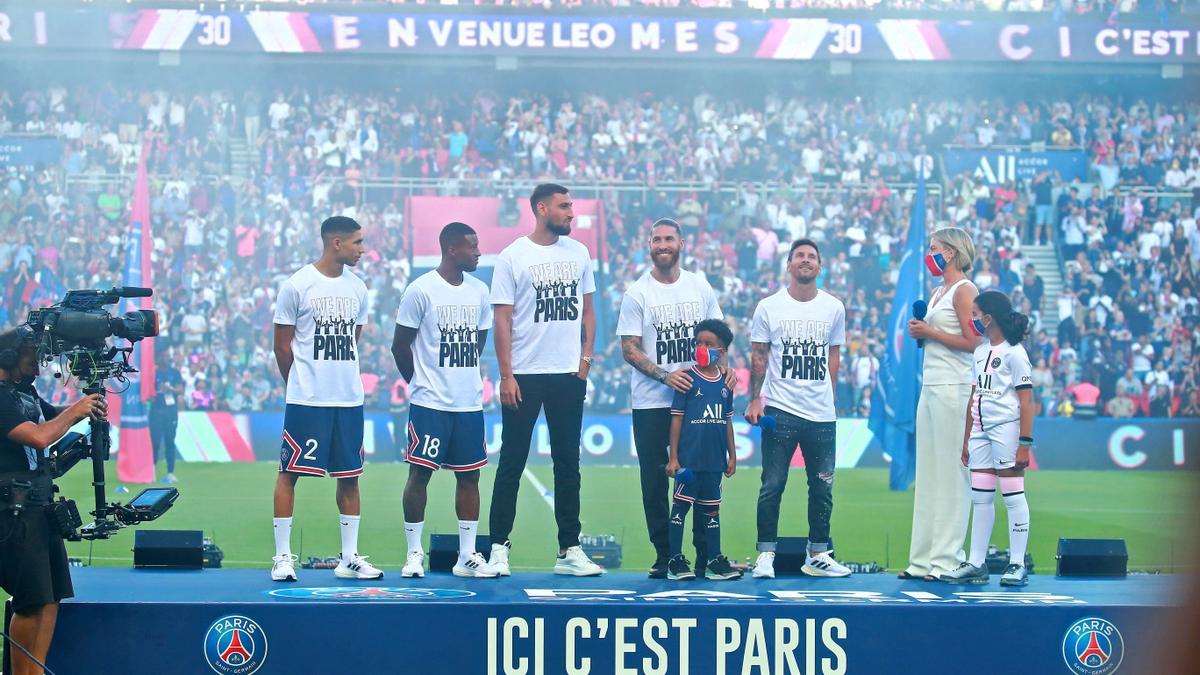 La presentación de los nuevos fichajes del PSG