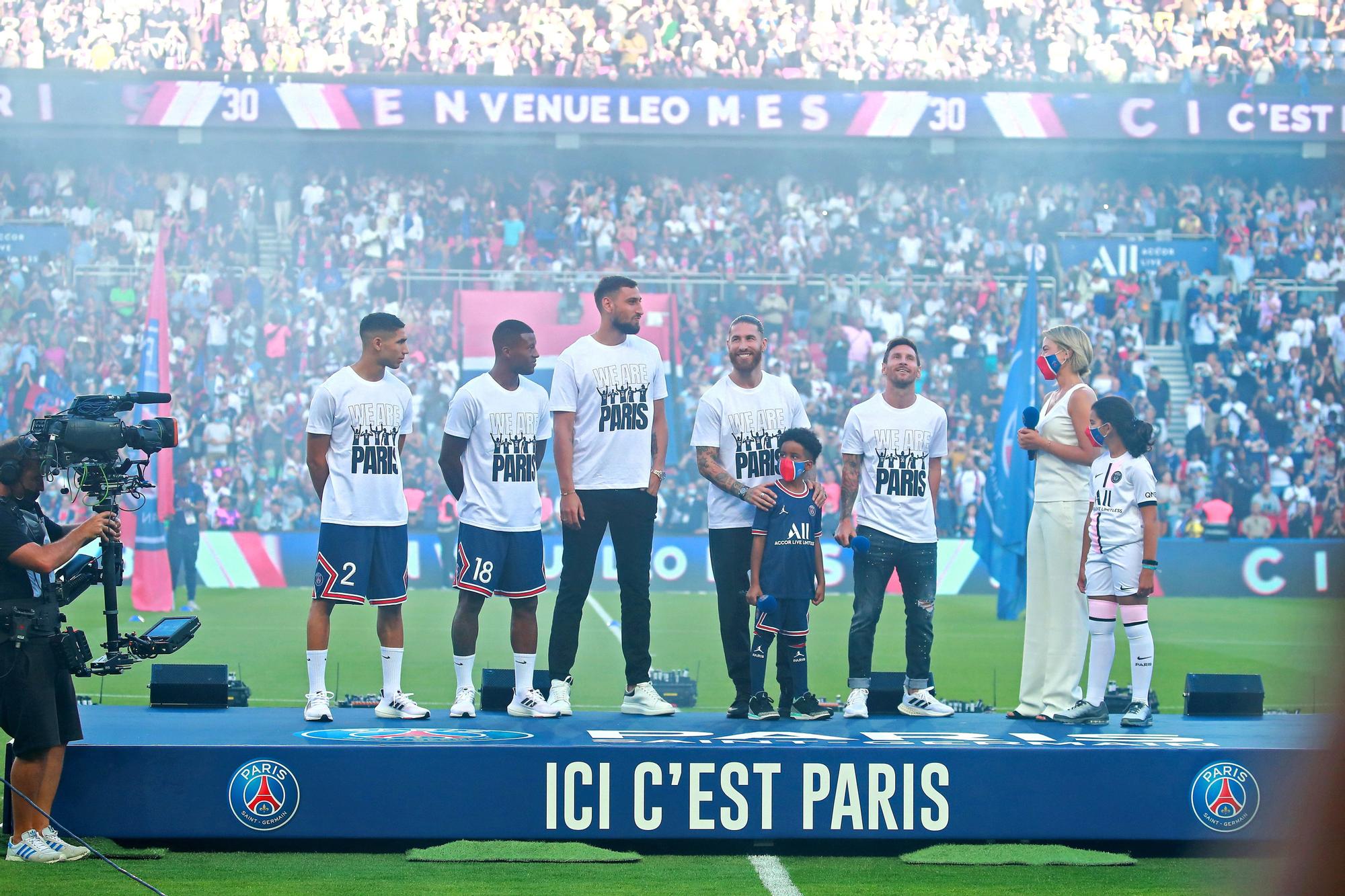 La presentación de los nuevos fichajes del PSG