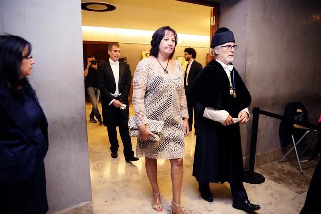 Delia Padrón Acto apertura del curso en la ULL , universidad , rector manuel ledesma reyes , presidente fernando clavijo , rector de las palmas , josé regidor garcía