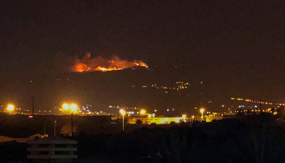 Incendio de Cazadores en Gran Canaria