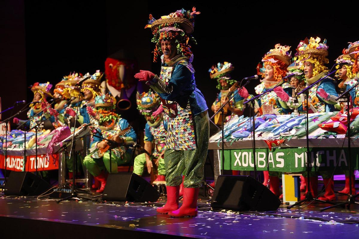 Una actuación de la final del Concurso de Murgas de 2025