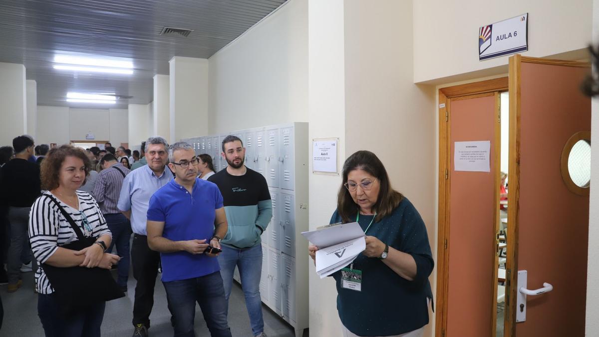 Cordobeses en los exámenes a celador del pasado mes de abril.