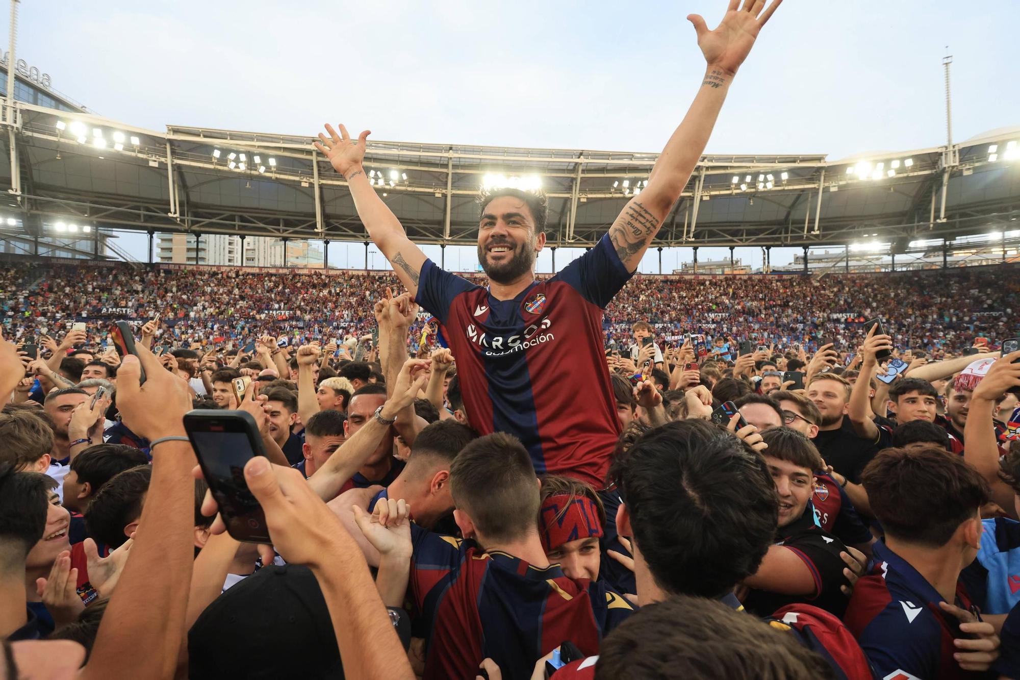 Las mejores imágenes de la celebración del Levante en el Ciutat