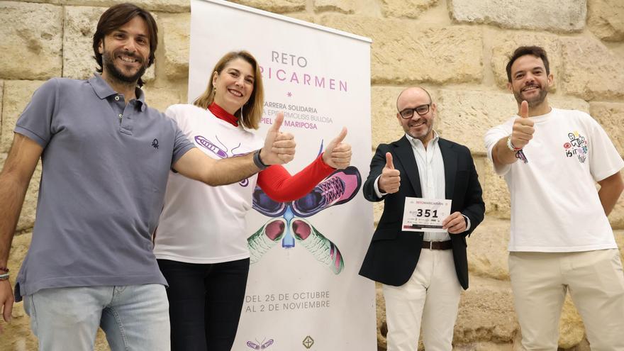 El 25 de octubre comienza el reto Mari Carmen para ayudar a personas con piel de mariposa