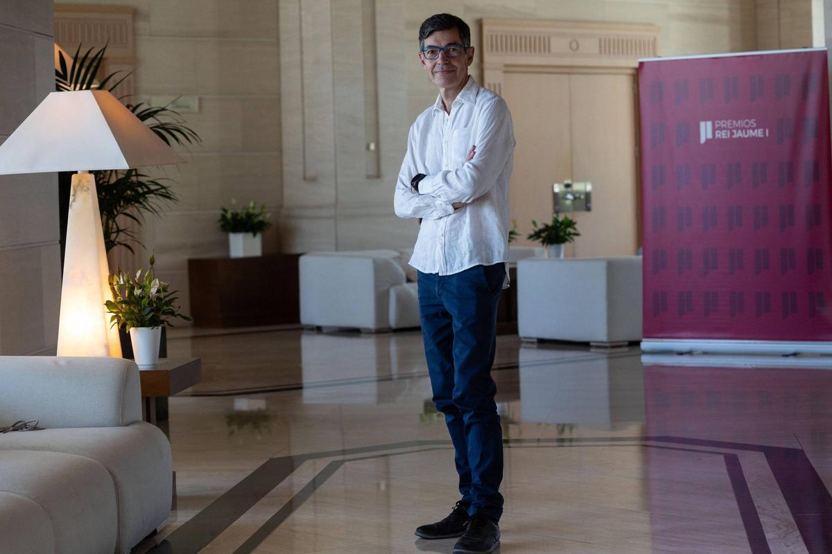 Diego Puga, ayer, en el hotel Las Arenas de València