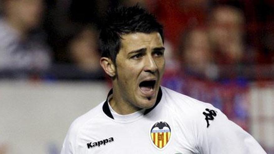 El pichichi de la Liga, David Villa.