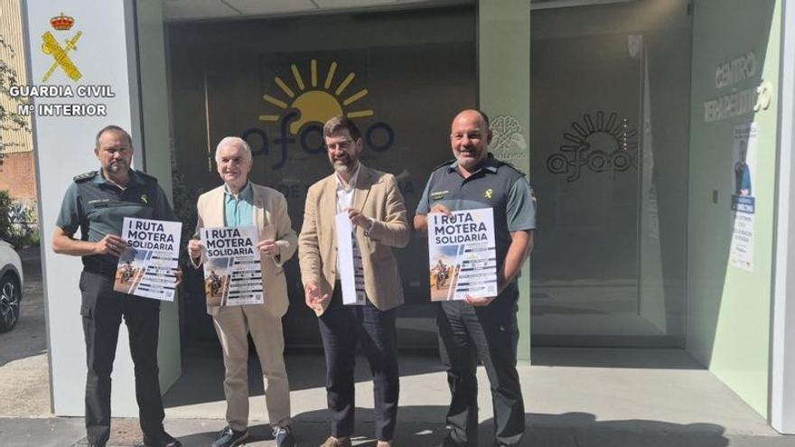 La ruta motera solidaria de la Guardia Civil por el alzhéimer pasará por Pontevedra y Poio