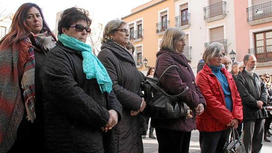 Concentració de rebuig a la violència masclista, ahir a Vila-seca