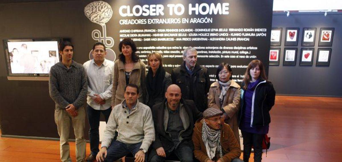 Artistas extranjeros residentes en Aragón exponen sus creaciones