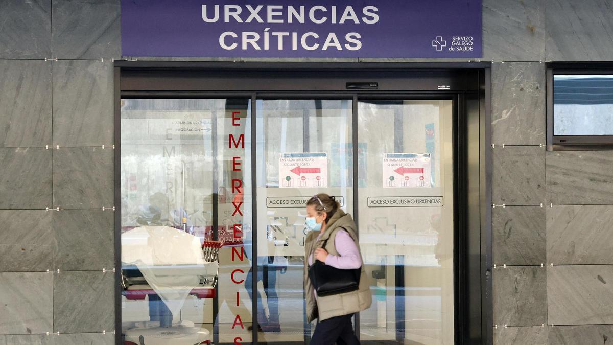 Acceso de emergencias en el Cunqueiro, en una imagen de archivo.