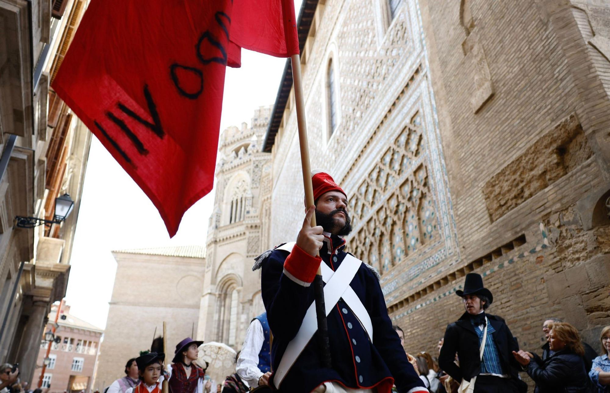 Zaragoza se engalana para recrear los Sitios de 1808