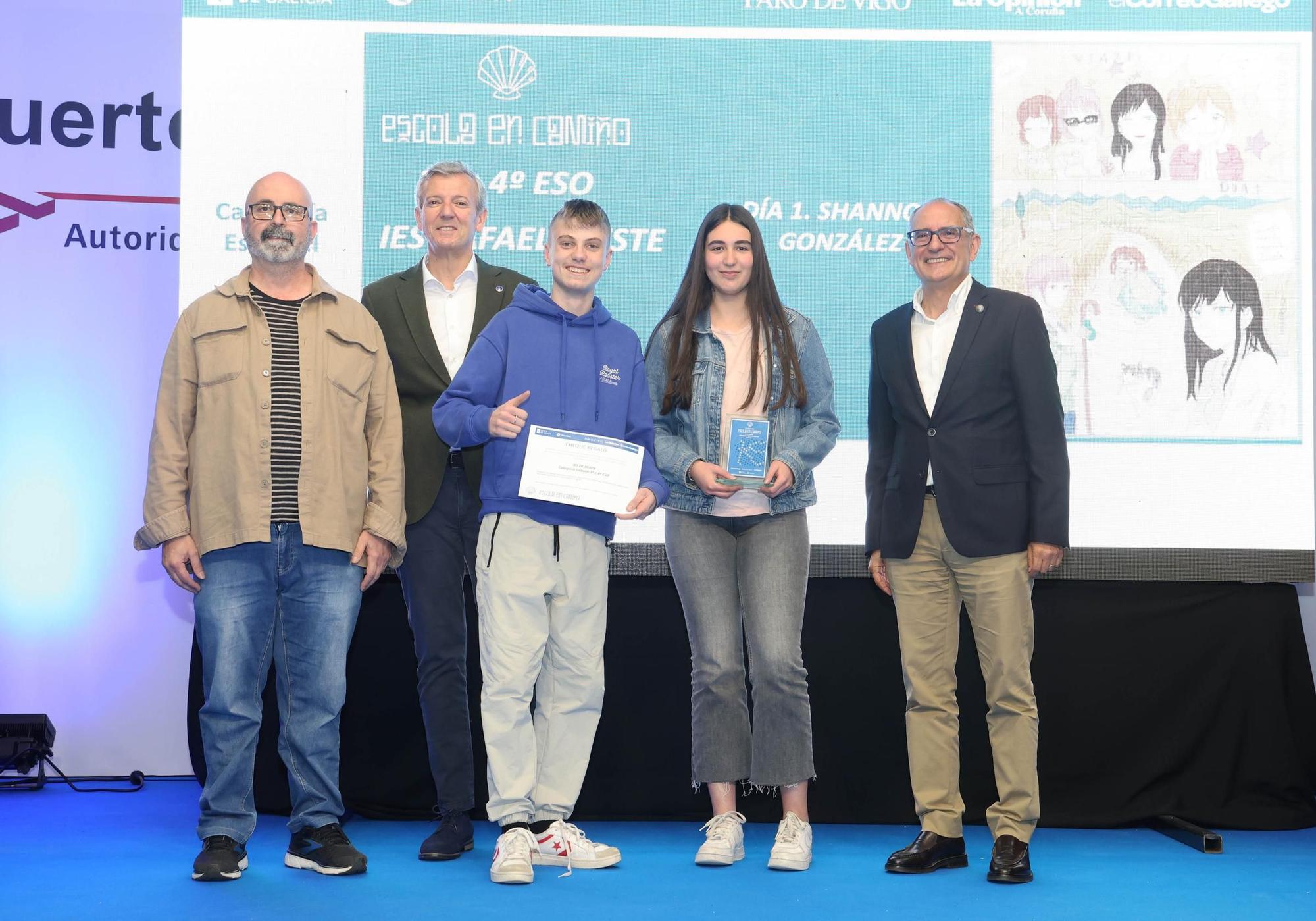 Leire Pereira, alumna do IES Beade, galardoada polo debuxo «O camiño da felicidade».