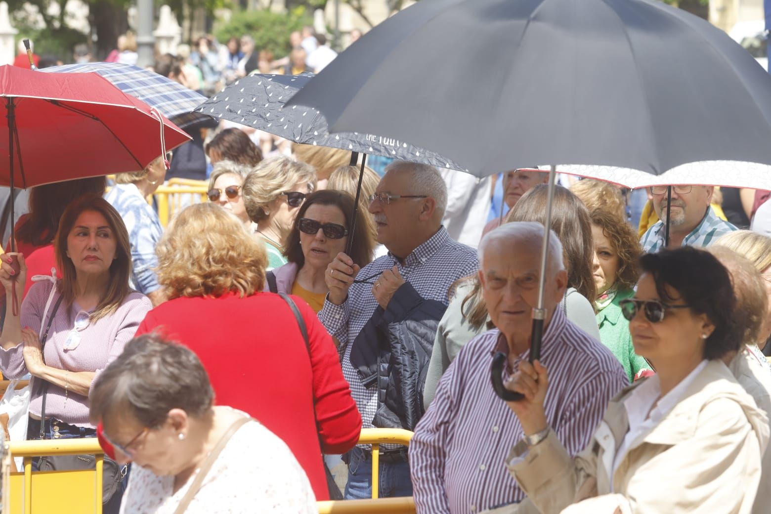 Comienza el Besamanos a la virgen pese al mal tiempo