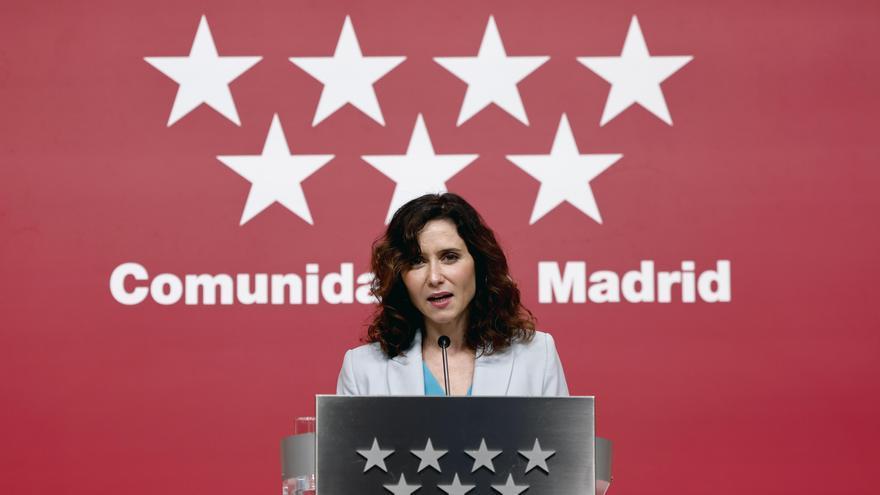 La presidenta de la Comunidad de Madrid, Isabel Díaz Ayuso, durante su balance del curso político el pasado miércoles.