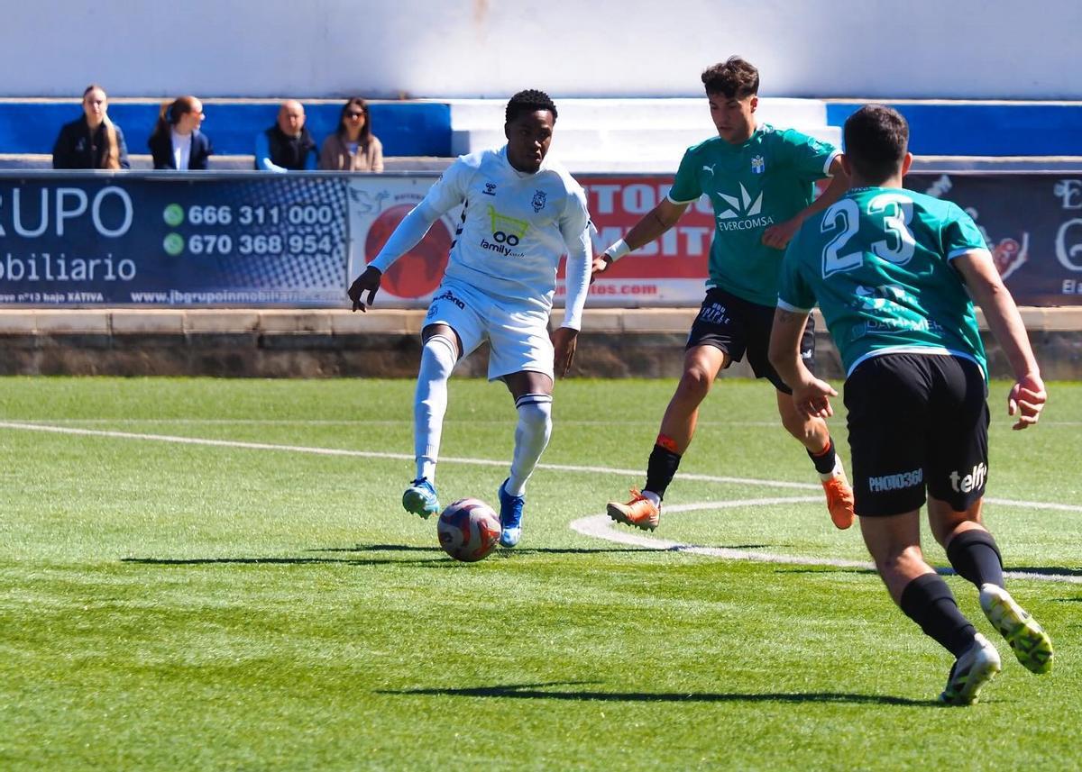 El CD Olímpic de Xàtiva en el partido contra el CD Thader de la jornada anterior.